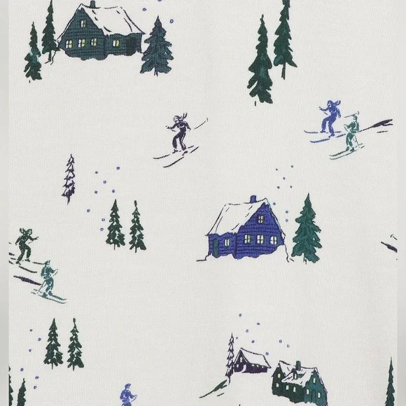 Eberjey White and Blue Pajama Set - Picture 3 of 4